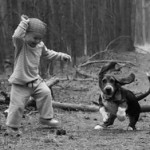 Boy Dancing With a Dog